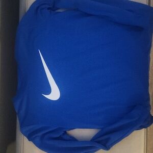 Youth Nike Royal Blue Crewneck Long Sleeve Tee